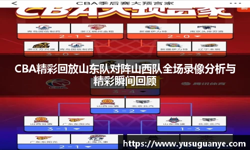 CBA精彩回放山东队对阵山西队全场录像分析与精彩瞬间回顾